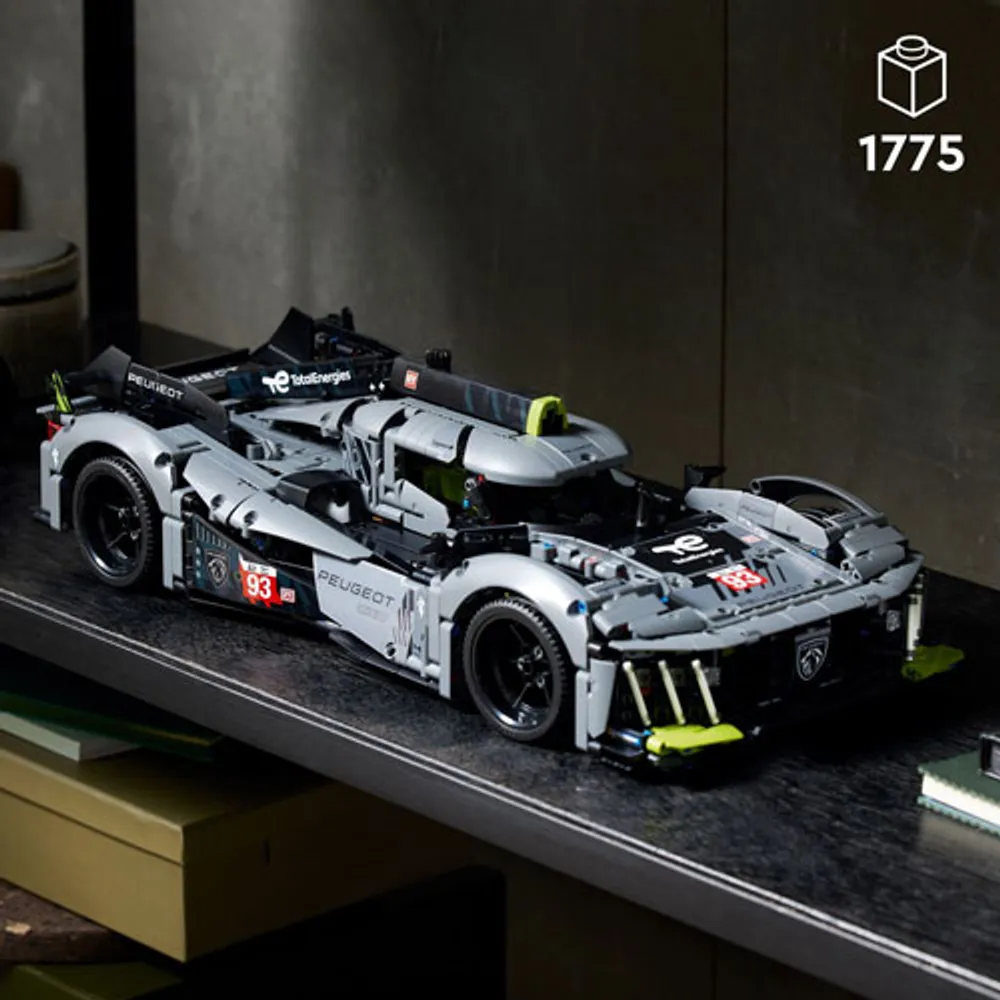 LEGO Technic PEUGEOT 9X8 24H Le Mans Hybrid Hypercar - 1775 Pieces (42156)