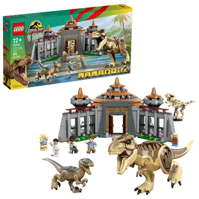 LEGO Jurassic Park : Le centre d'accueil des visiteurs : L'attaque du T. rex et du vélociraptor - 693 pièces (76961)