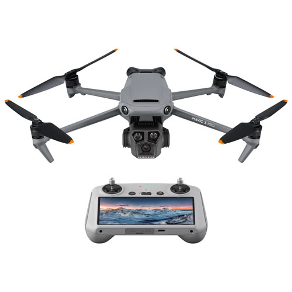 Ensemble Mavic 3 Pro de DJI et télécommande avec écran intégré (DJI RC) - Gris