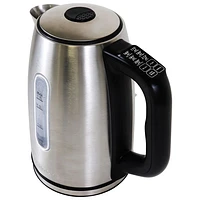 Kenmore Cordless Electric Kettle - 1.7L - Black and Silver