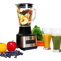 Total Chef 1.5L 500-Watt Countertop Blender - Black/Silver