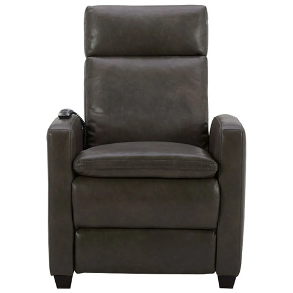 Soft Touch PU Power Recliner with Power Headrests & Zero Gravity – Grey