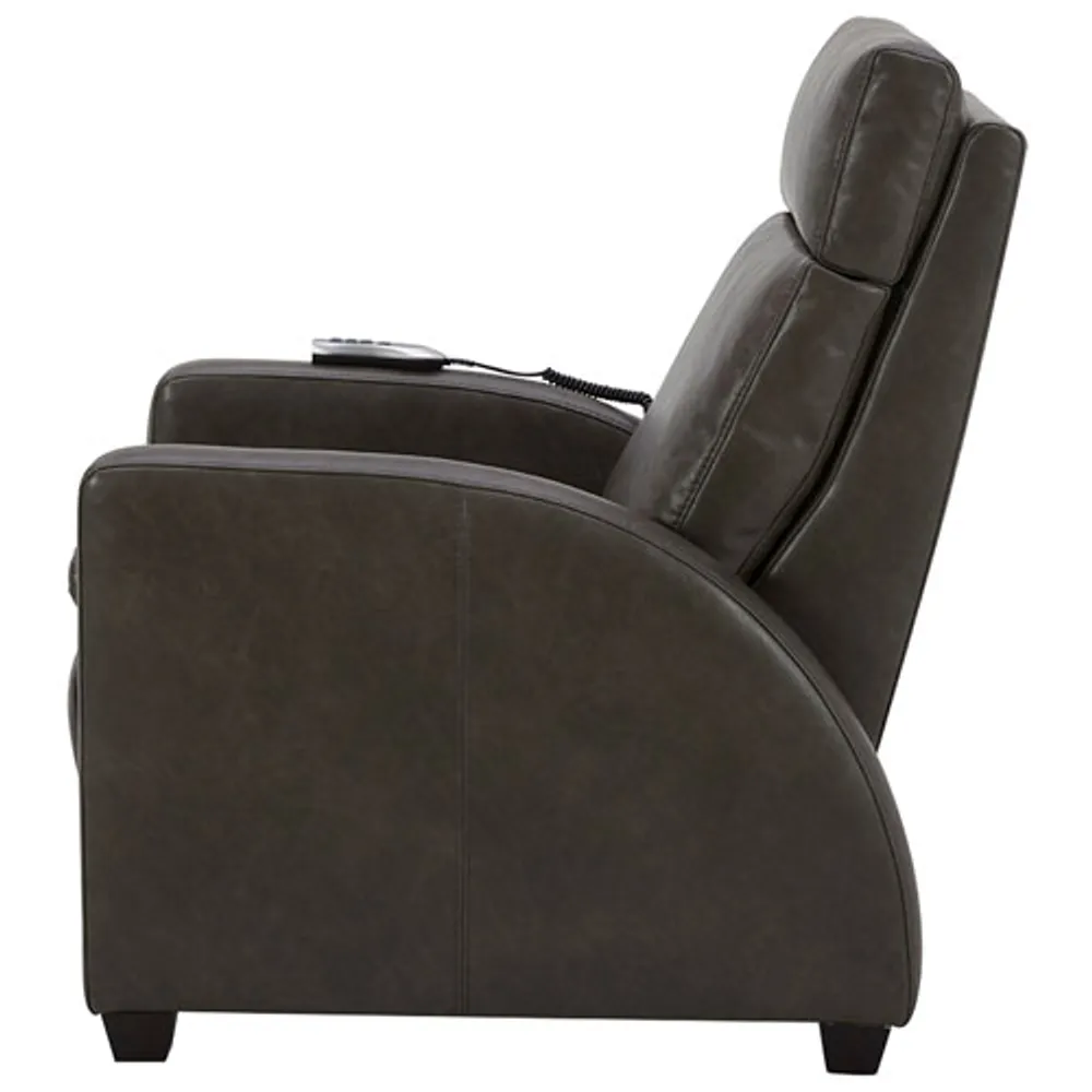 Soft Touch PU Power Recliner with Power Headrests & Zero Gravity – Grey