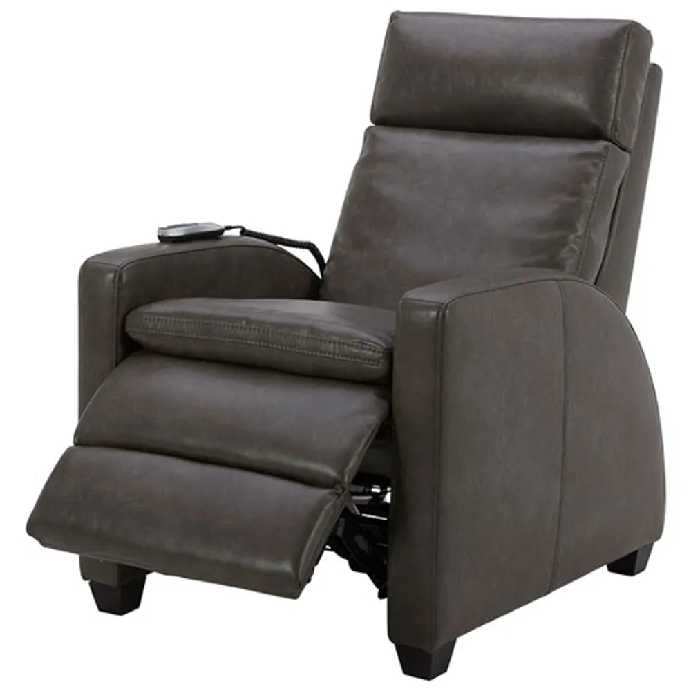 Soft Touch PU Power Recliner with Power Headrests & Zero Gravity – Grey