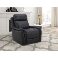 Faux Leather Power Reclining Lift Chair - Black