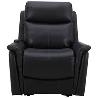 Faux Leather Power Reclining Lift Chair - Black