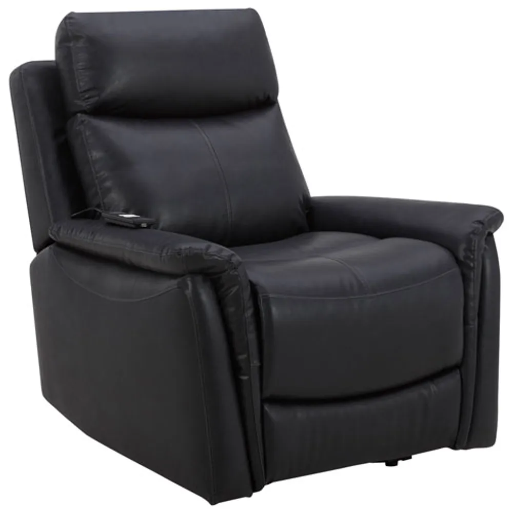 Faux Leather Power Reclining Lift Chair - Black