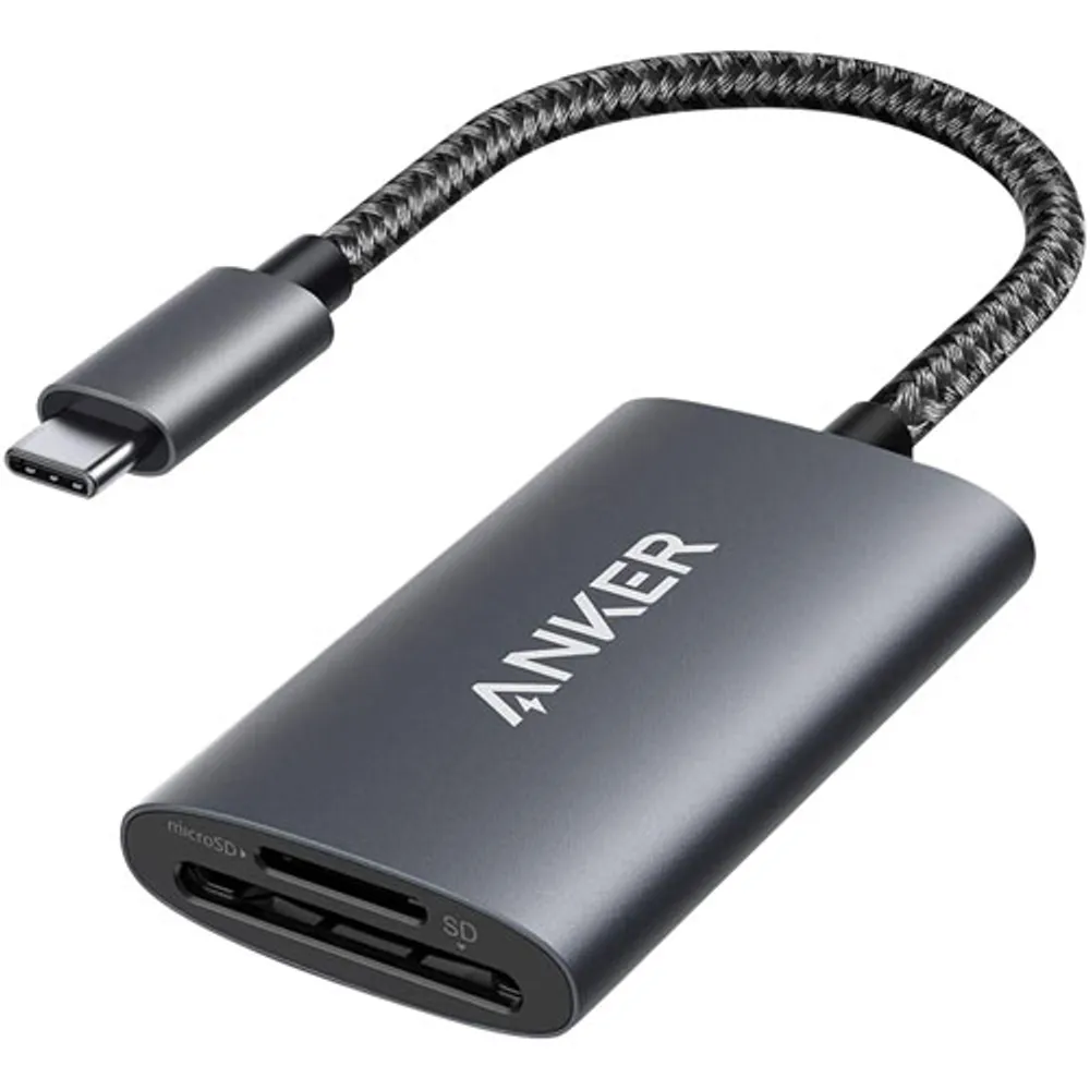 Anker PowerExpand 2-in-1 USB-A/USB-C to SD/ microSD Card Reader (A8328HA1-5)