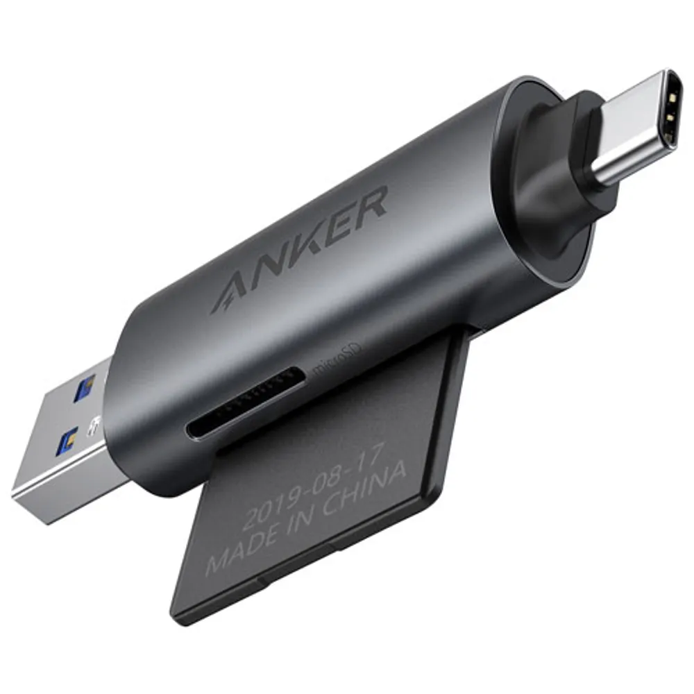 Anker PowerExpand+ 2-in-1 USB-C/USB 3.0 to SD/Micro SD Card Reader (A8326HA1-5)