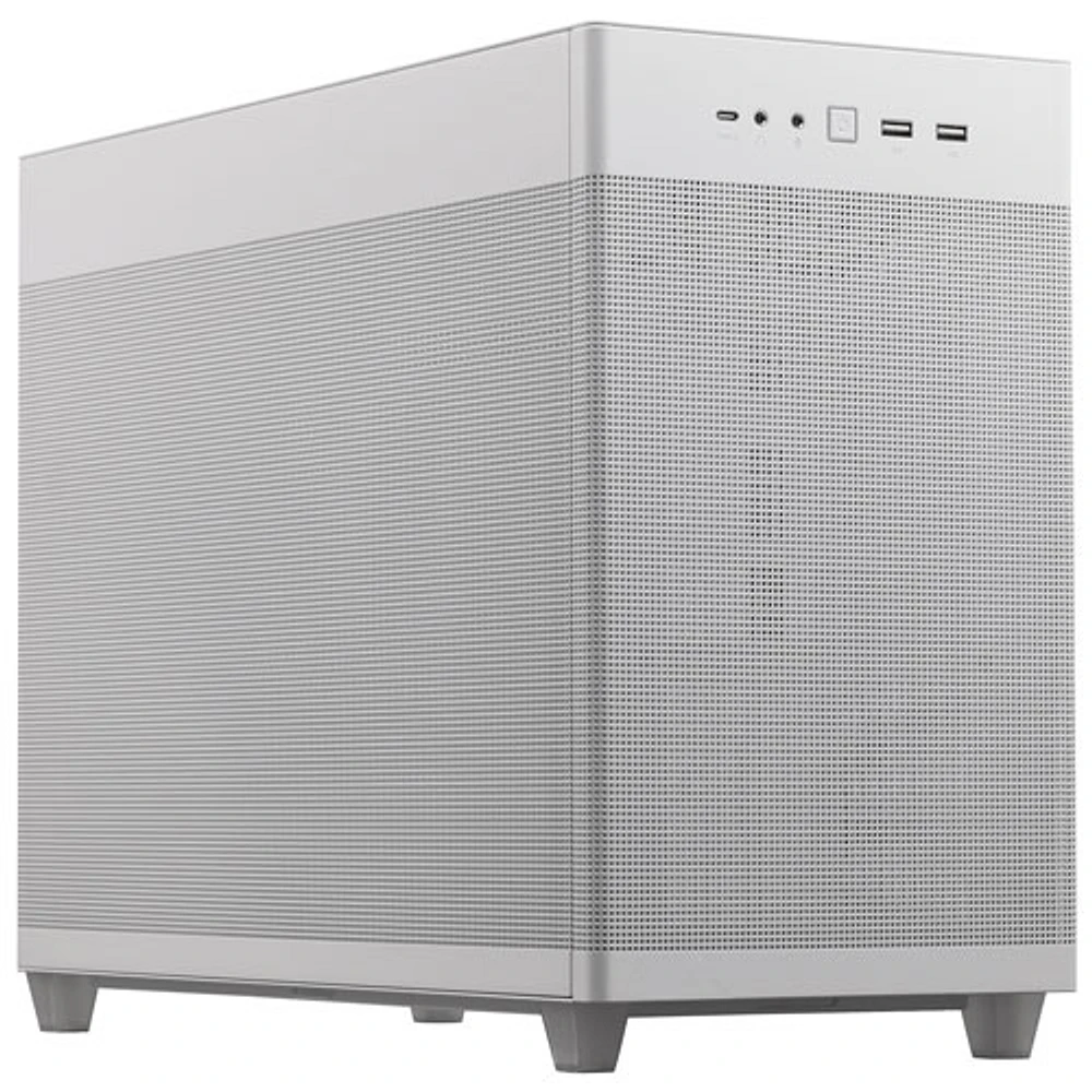 Boîtier d'ordinateur mi-tour ATX Prime AP201 d'ASUS - Blanc