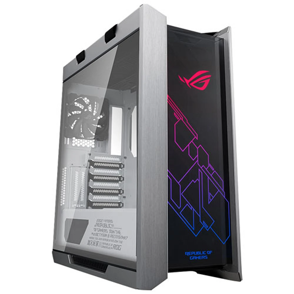 Boîtier d'ordinateur mi-tour ATX ROG Strix Helios GX601 d'ASUS - Blanc