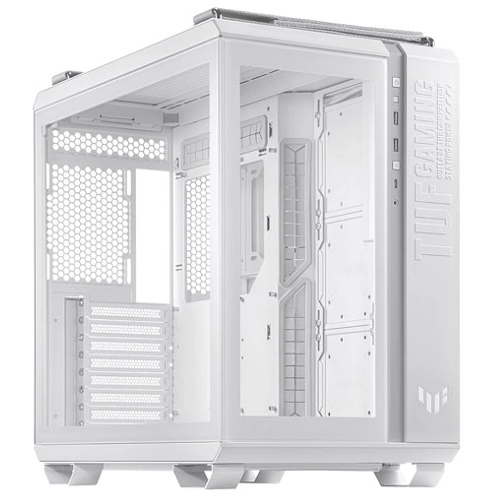 Boîtier d'ordinateur mi-tour ATX TUF Gaming GT502 d'ASUS - Blanc