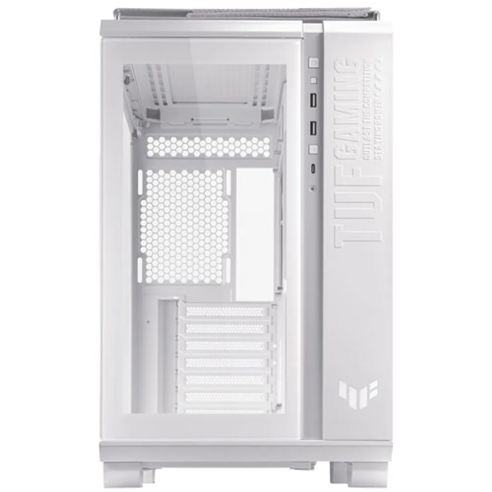 ASUS TUF Gaming GT502 Mid-Tower ATX Computer Case - White