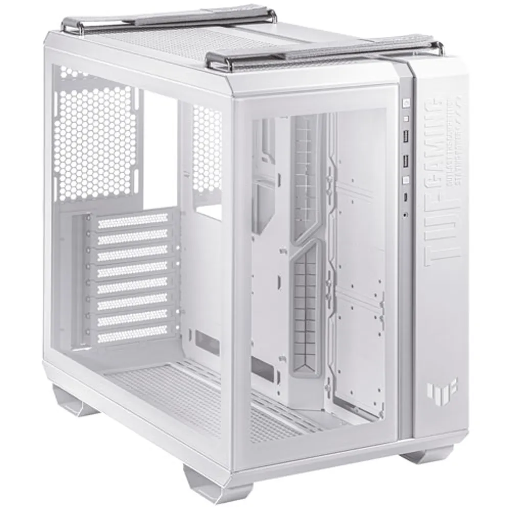 Boîtier d'ordinateur mi-tour ATX TUF Gaming GT502 d'ASUS - Blanc