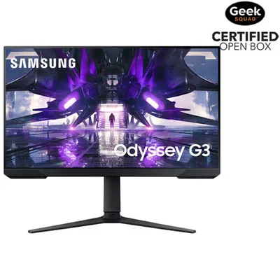 Open Box - Samsung Odyssey G3 27" FHD 144Hz 1ms GTG VA LCD FreeSync Gaming Monitor (LS27AG30ANNXZA) - Black