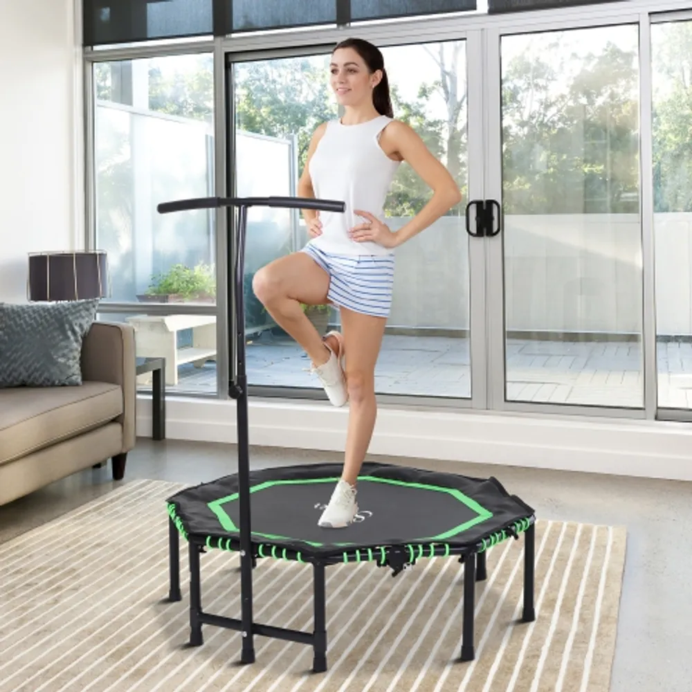 Soozier 48 Mini Trampoline, Foldable Trampoline with Adjustable