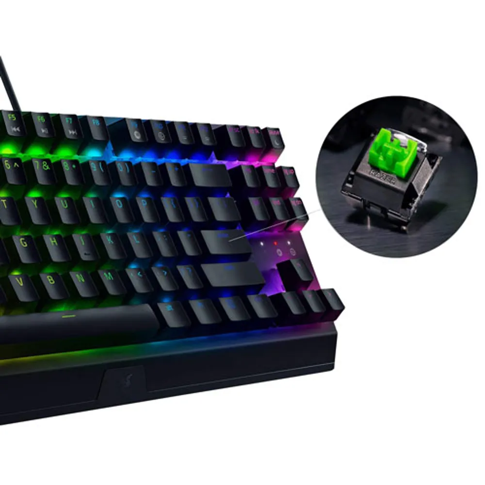 Razer BlackWidow V3 TKL Backlit Mechanical Yellow Gaming Keyboard