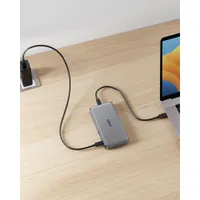 Anker Dual Display 10-in-1 USB-C Docking Station with Power Delivery for M1 MacBooks (A8386HA1-5)