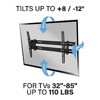 SANUS Accents 32" - 85" Extendable Tilting TV Wall Mount