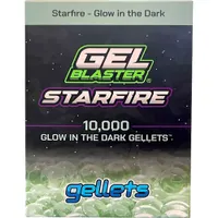 Gel Blaster StarFire Glow-In-The-Dark Gellets - 10,000 Pack - Purple