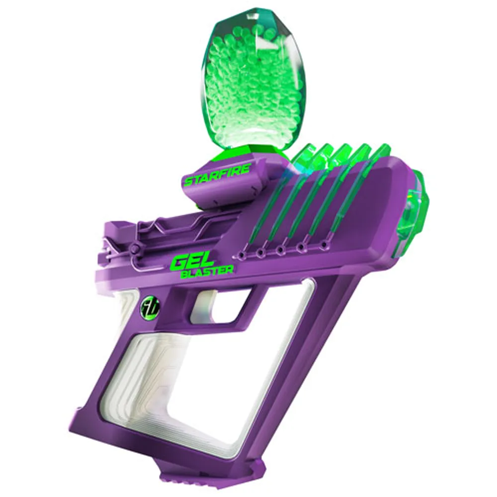 Pistolet à eau supérieur à balles en gel hydratées STARFIRE de Gel Blaster - Violet