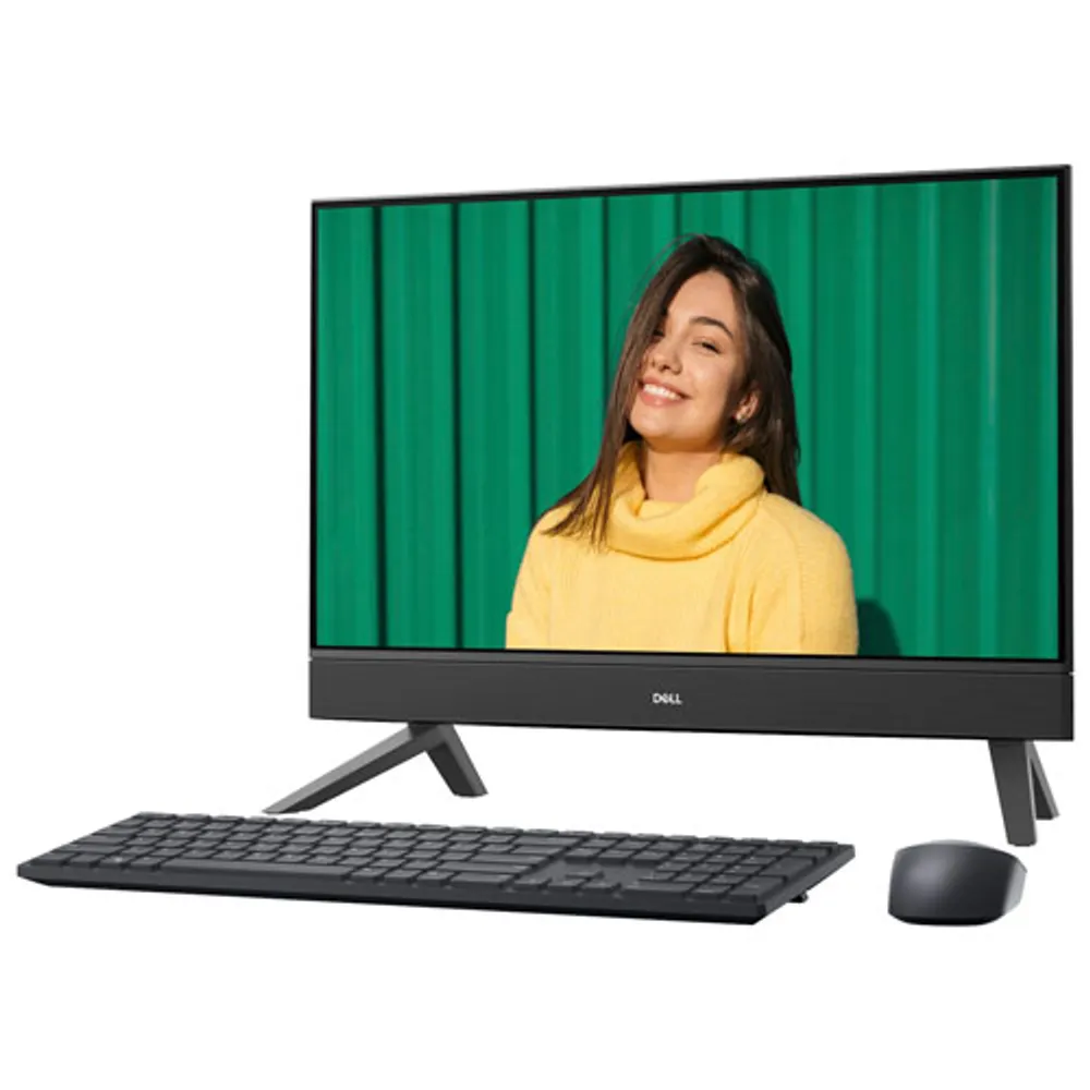 Dell Inspiron 24" All-in-One PC - Black (AMD Ryzen 5 7530U/512GB SSD/16GB RAM/Windows 11 Home)