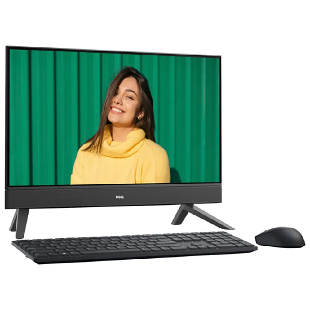 Dell Inspiron 24" All-in-One PC - Black (AMD Ryzen 5 7530U/512GB SSD/16GB RAM/Windows 11 Home)