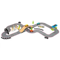 Circuit de voitures de course de Bigjigs Toys