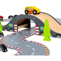 Bigjigs Toys Roadway Race Day Set