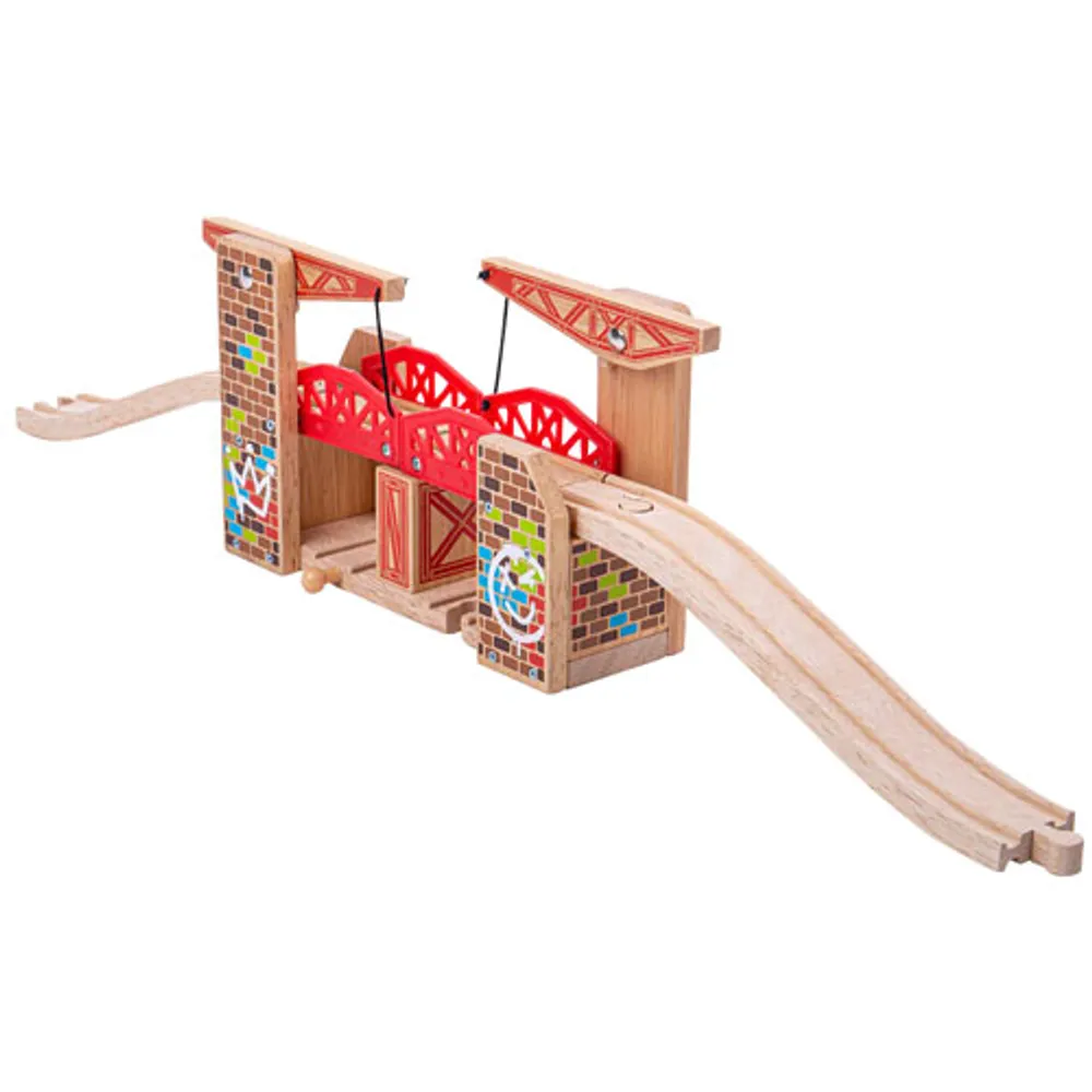 Bigjigs Wooden Toys Rail Graffiti Bridge