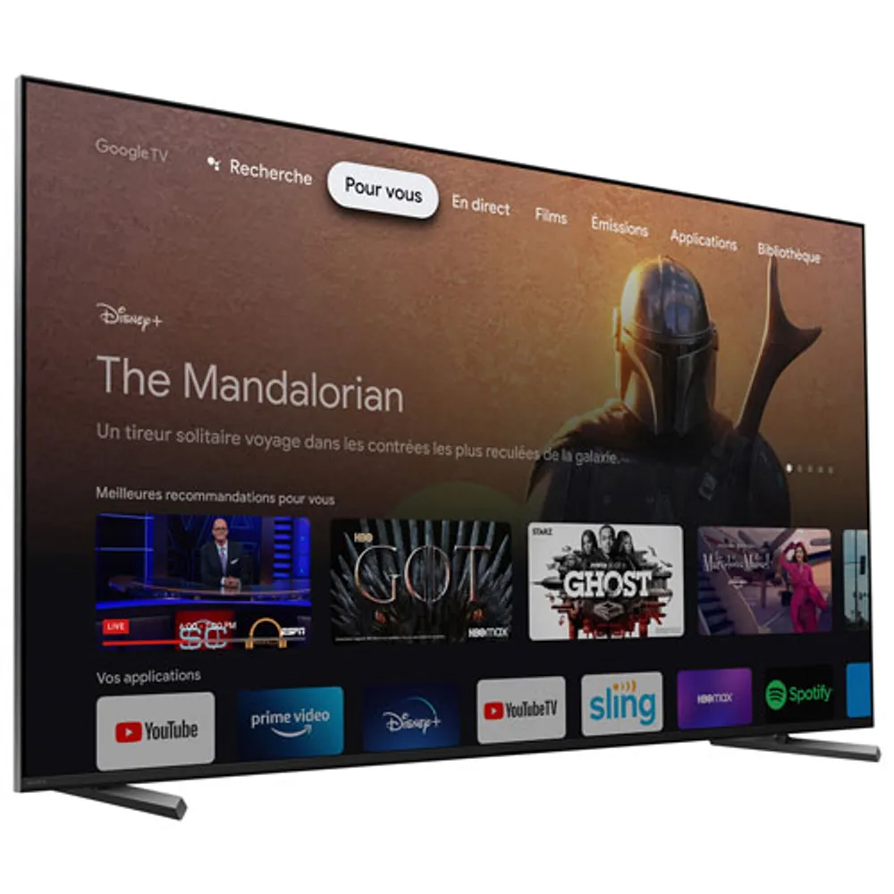 Téléviseur intelligent Google HDR DEL UHD 4K de 55 po Bravia de Sony (XR55X90L)