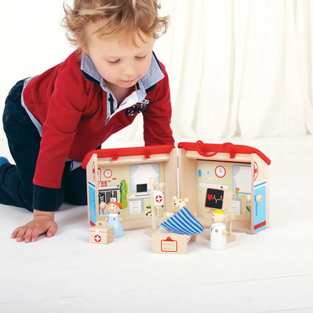 Jeu de mini hôpital en bois de Bigjigs Toys