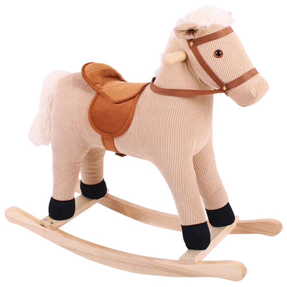 Cheval à bascule en tissu cordé de Bigjigs Toys