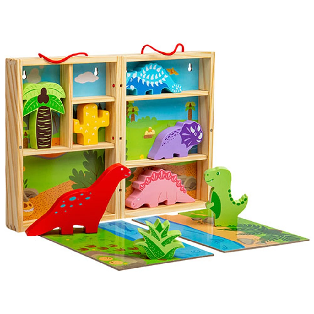 Boîte de jeu de dinosaures de Bigjigs Toys