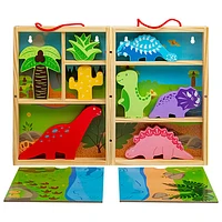 Boîte de jeu de dinosaures de Bigjigs Toys