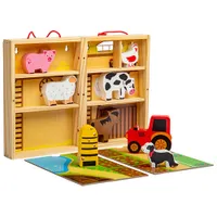 Boîte de jeu d’animaux de la ferme de Bigjigs Toys