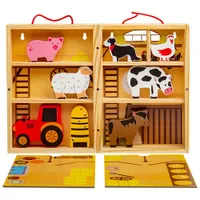 Bigjigs Toys Farm Animal Play Box