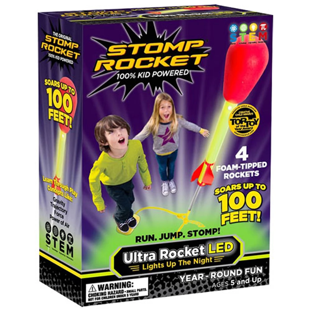 Stomp Rocket Ultra LED Rockets - 4 Pack