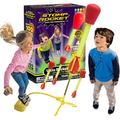 Stomp Rocket Ultra LED Rockets - 4 Pack