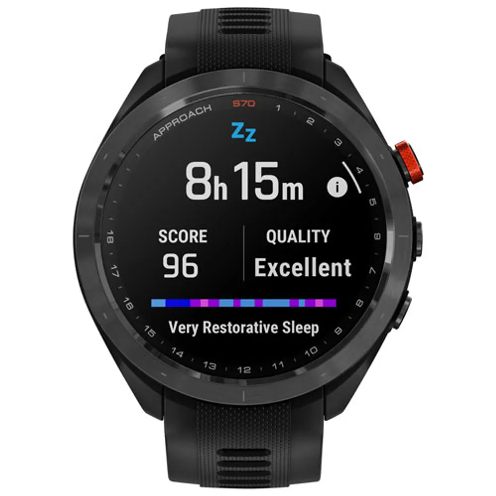 Garmin Approach S70 47mm Bluetooth Golf Smartwatch - Black