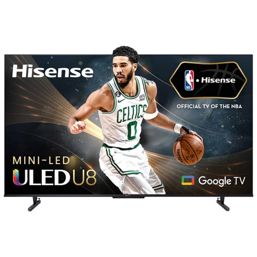 Téléviseur intelligent Google HDR QLED miniDEL UHD 4K de 75 po de Hisense (75U88KM) - 2023