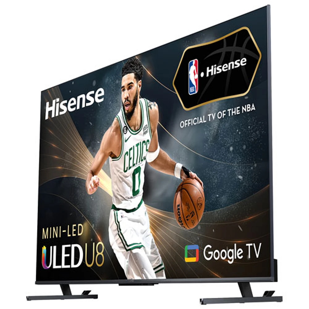 Téléviseur intelligent Google HDR QLED miniDEL UHD 4K de 75 po de Hisense (75U88KM) - 2023