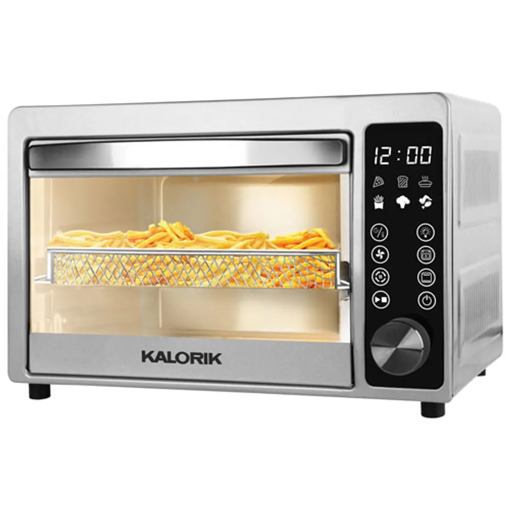 Kalorik Touchscreen Air Fryer Toaster Oven - 20.8L/22QT - Stainless Steel