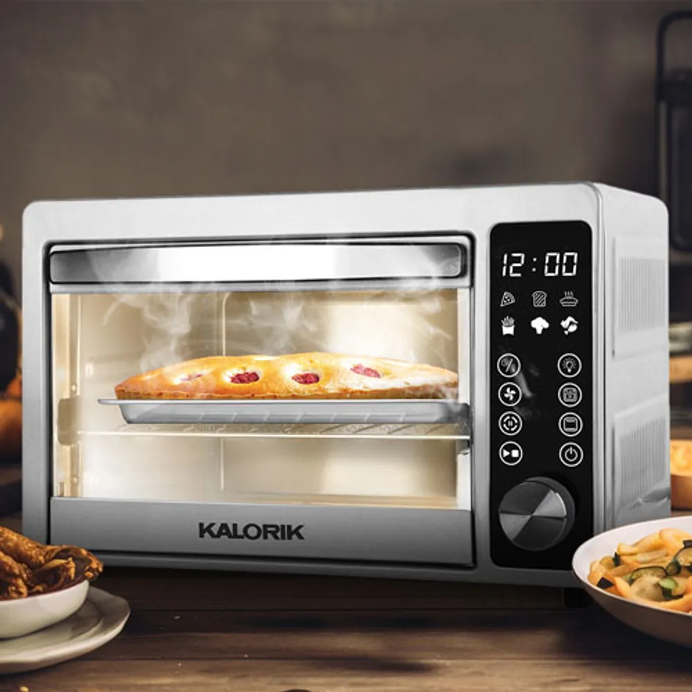 Kalorik Touchscreen Air Fryer Toaster Oven - 20.8L/22QT - Stainless Steel - Only at Best Buy