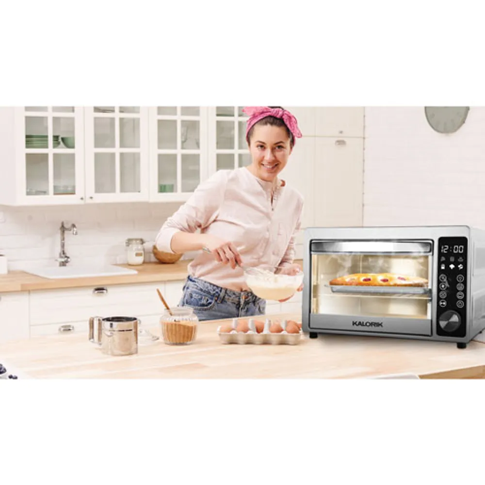 Kalorik Touchscreen Air Fryer Toaster Oven - 20.8L/22QT - Stainless Steel