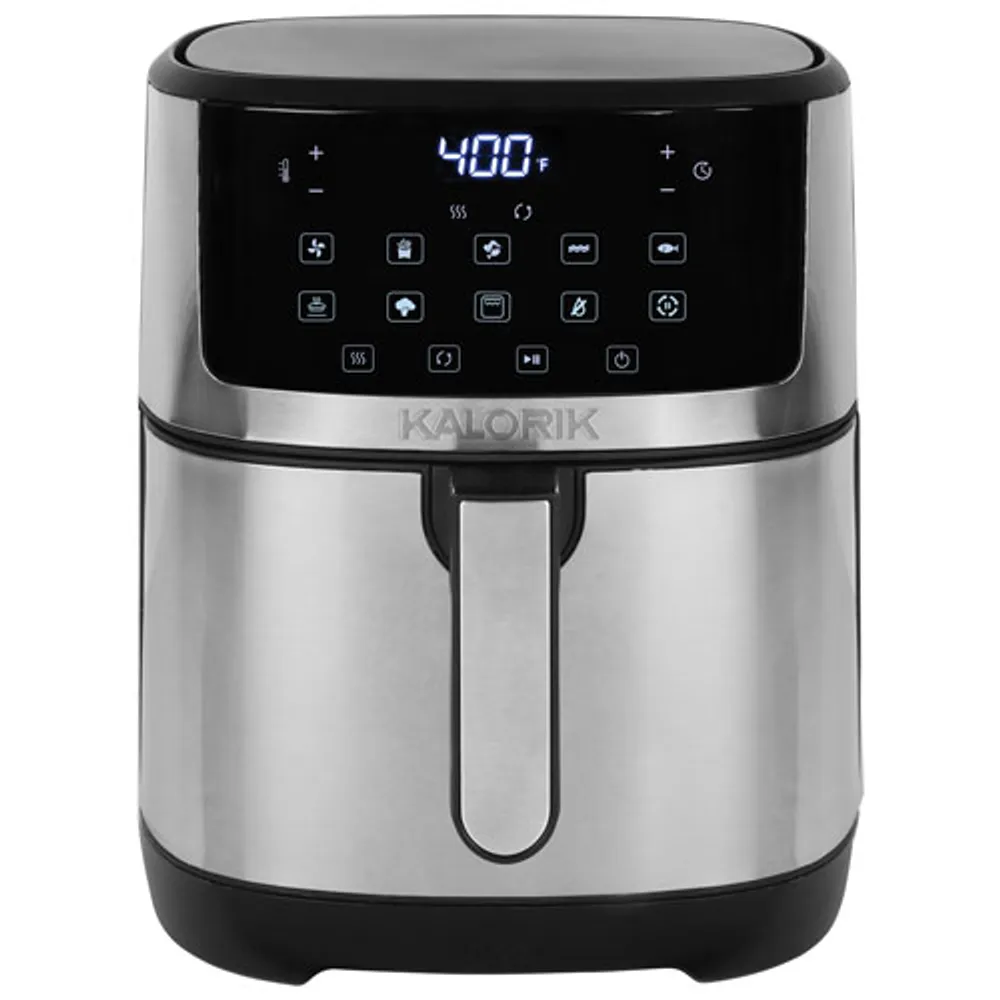 Kalorik 12 Quart Air Fryer Oven, Black/Stainless Steel