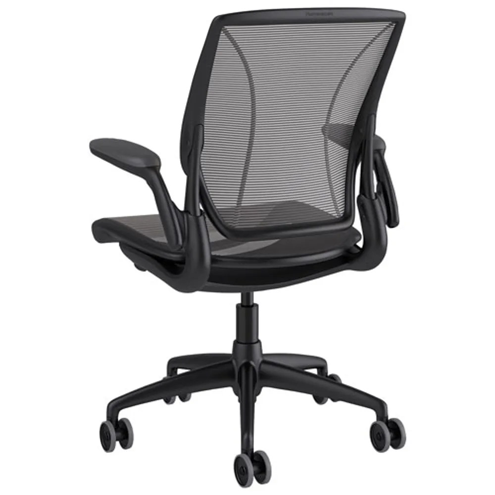 Humanscale Diffrient World Ergonomic Mid-Back Mesh Task Chair - Black