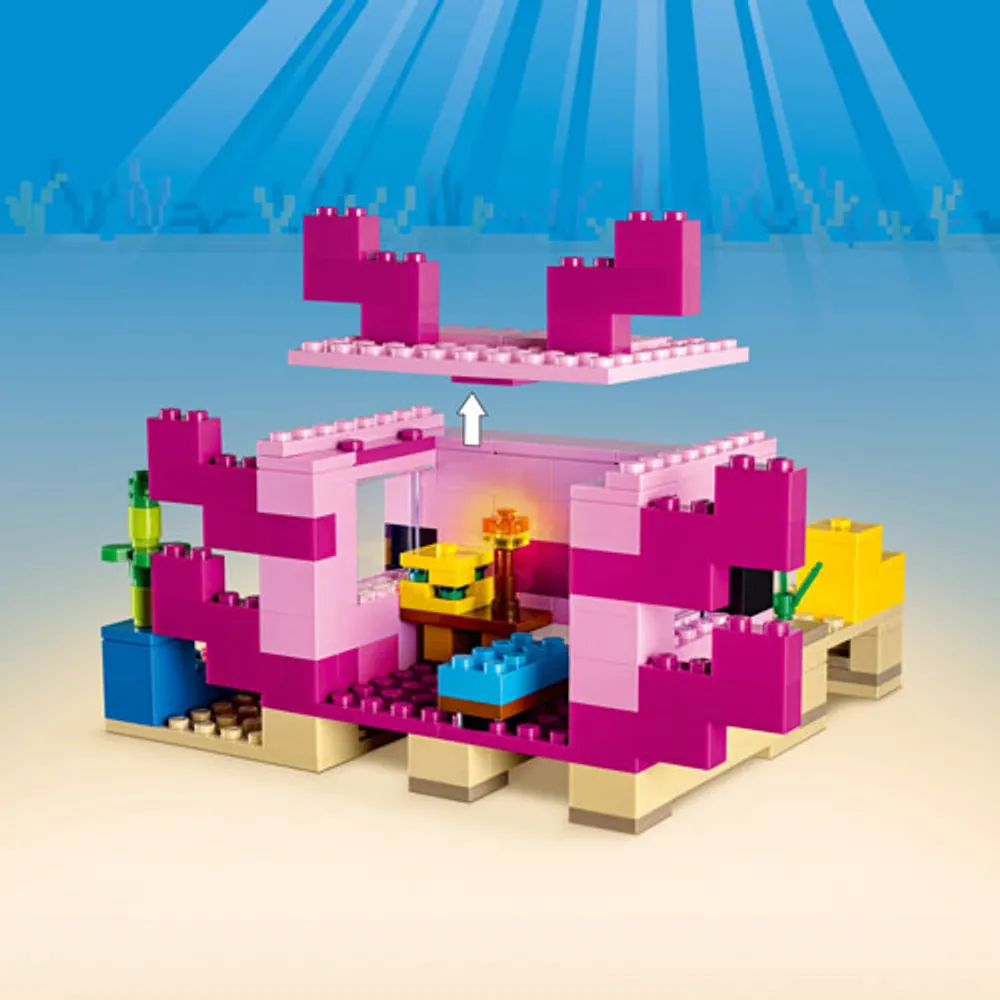 LEGO Minecraft: The Axolotl House - 242 Pieces (21247)
