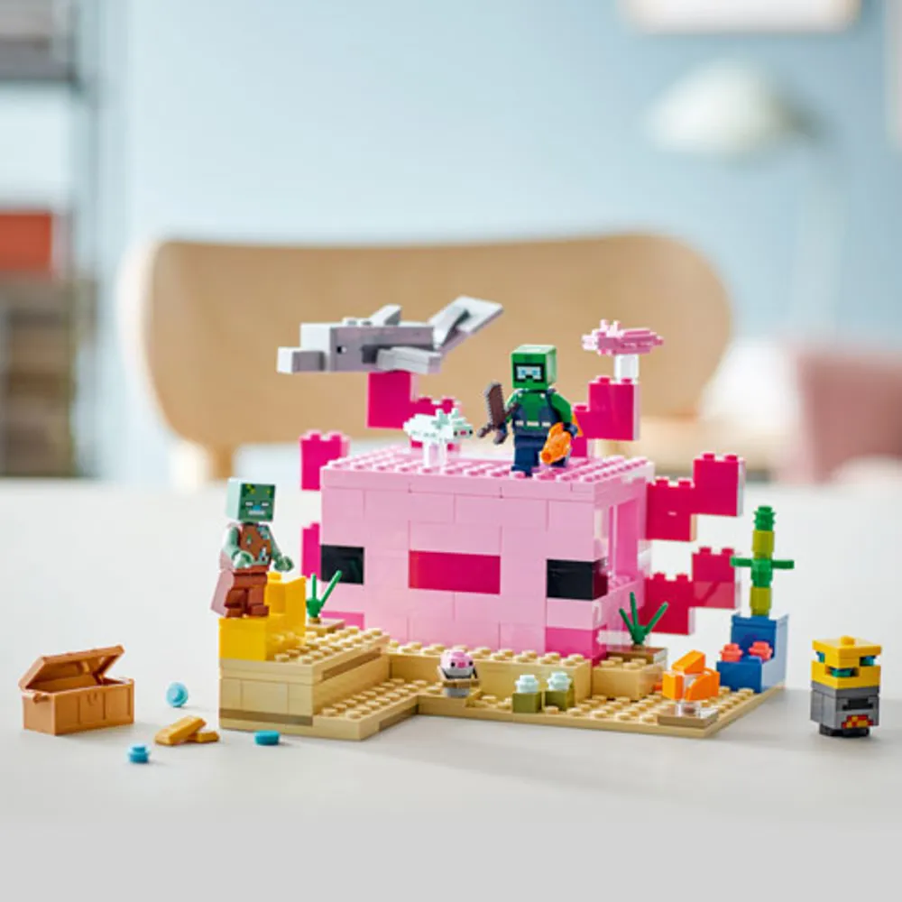 LEGO Minecraft: The Axolotl House - 242 Pieces (21247)