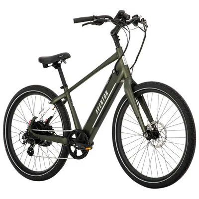 Aventon Pace 500.3 500 W Step-Over Electric City Bike with up to 96km Battery Range - Regular - Green